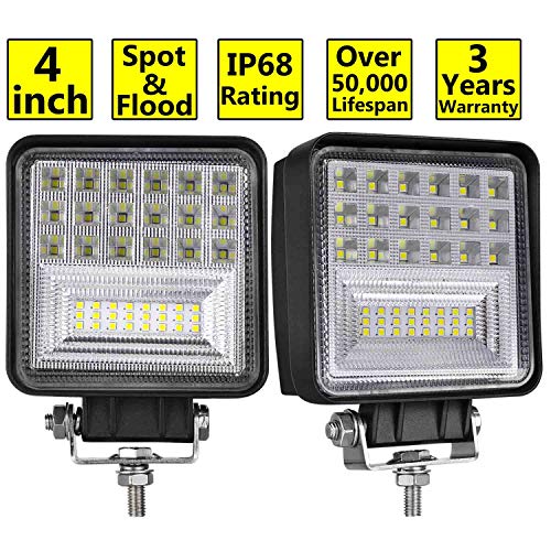 LED Pods, Moso LED 2 pcs 4 inch LED Fog Light Philips Spot