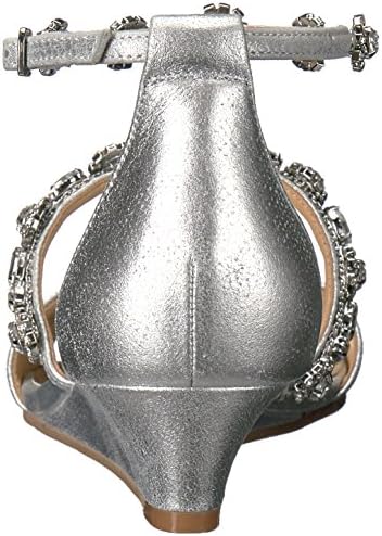 Badgley Mischka Women's Terry Ii Wedge Sandal, Silver, 8.5 M US | Image 2