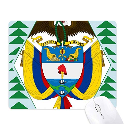Tapis de souris Colombie en caoutchouc durable avec motif pin vert