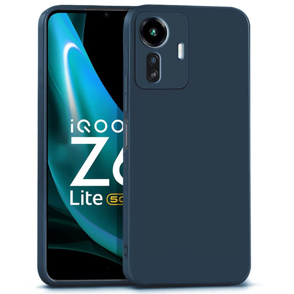 WOW IMAGINE Back Cover for iQOO Z6 Lite 5G | Ultra Slim Soft Rubberised Case | Inner Velvet Fabric Lining | Matte Silicone Flexible Mobile Case | Camera Protection - Blue (B0BM9PGZ95) Amazon Price History, Amazon Price Tracker