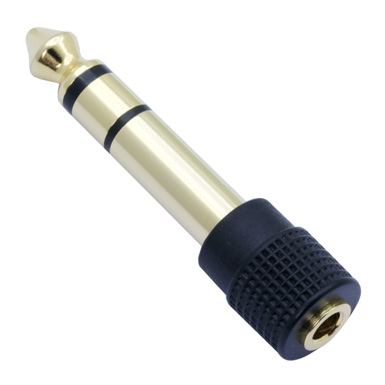 10 pièces/lot 6.35mm stéréo 3 pôles prise mâle à 3.5mm connecteur Jack stéréo femelle 3.5mm à 6.35mm adaptateur convertisseur