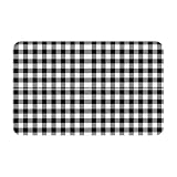 Novastar Bathroom Rugs Non Slip Washable - Kitchen Mats for Floor, Area Rugs for Entryway Rugs Indoor, Black White Buffalo Plaid Laundry Room Bathroom Door Rug with Rubber Backing 20x31.5in