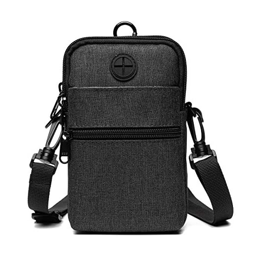 Bolso de Teléfono Móvil Mini Bandolera Impermeable, JOSEKO Mujer Niña Pequeño Bolsa de Hombro Embrague con Correa de Muñeca Portadocumentos de Cuello Multifuncional, para MAX Móvil Llave Pasaporte