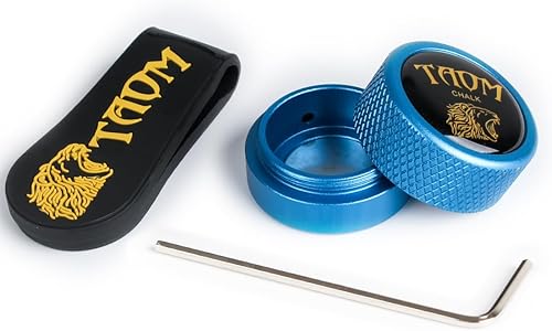Vista 89 de TAOM - Soporte para tiza de piscina, herramienta práctica redonda, accesorios de billar, mini estuche magnético para tizas, contenedor de caja