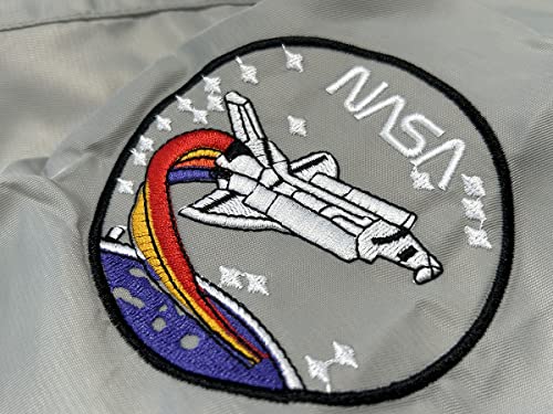 CORIRESHA Winter Men's NASA Bomber Jacket Stand Collar Thickened With Embroidery2