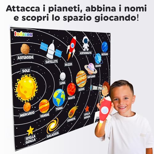 Puzzle Sistema Solare Montessori per Bambini, Impara i Pianeti in Modo Divertente, Gioco Educativo e Arredo per Cameretta, Scelto da Migliaia di Famiglie, Idea Regalo 3-8 Anni, Guarda il Video - Lego - Immagine 4