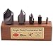 KEO 50059 Cobalt Steel Single-End Countersink Set, Uncoated (Bright) Finish, Single Flute, 90 Degree Angle, 1/4