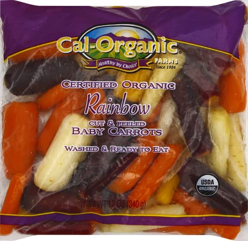 Carrot Baby Peeled Rainbow Bag Organic, 12 Ounce