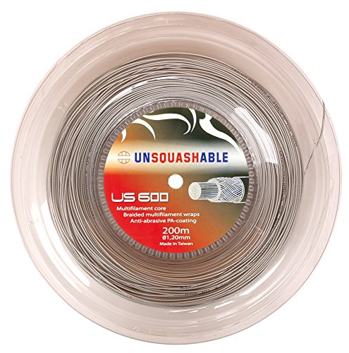 Unsquashable Power US 600 Cordage de squash Argent Longueur: 200 m