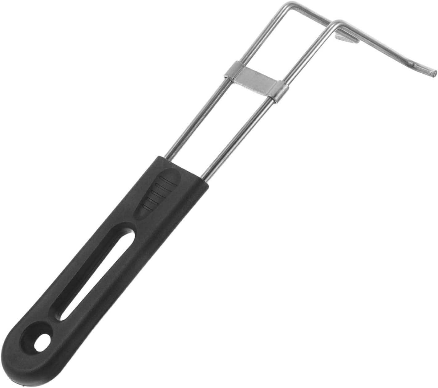 SOLUSTRE Detachable Stainless Steel Fryer Basket Handle with Cool-touch Grip for Deep Fryer Compatible with Outdoor and Commercial Frying Baskets