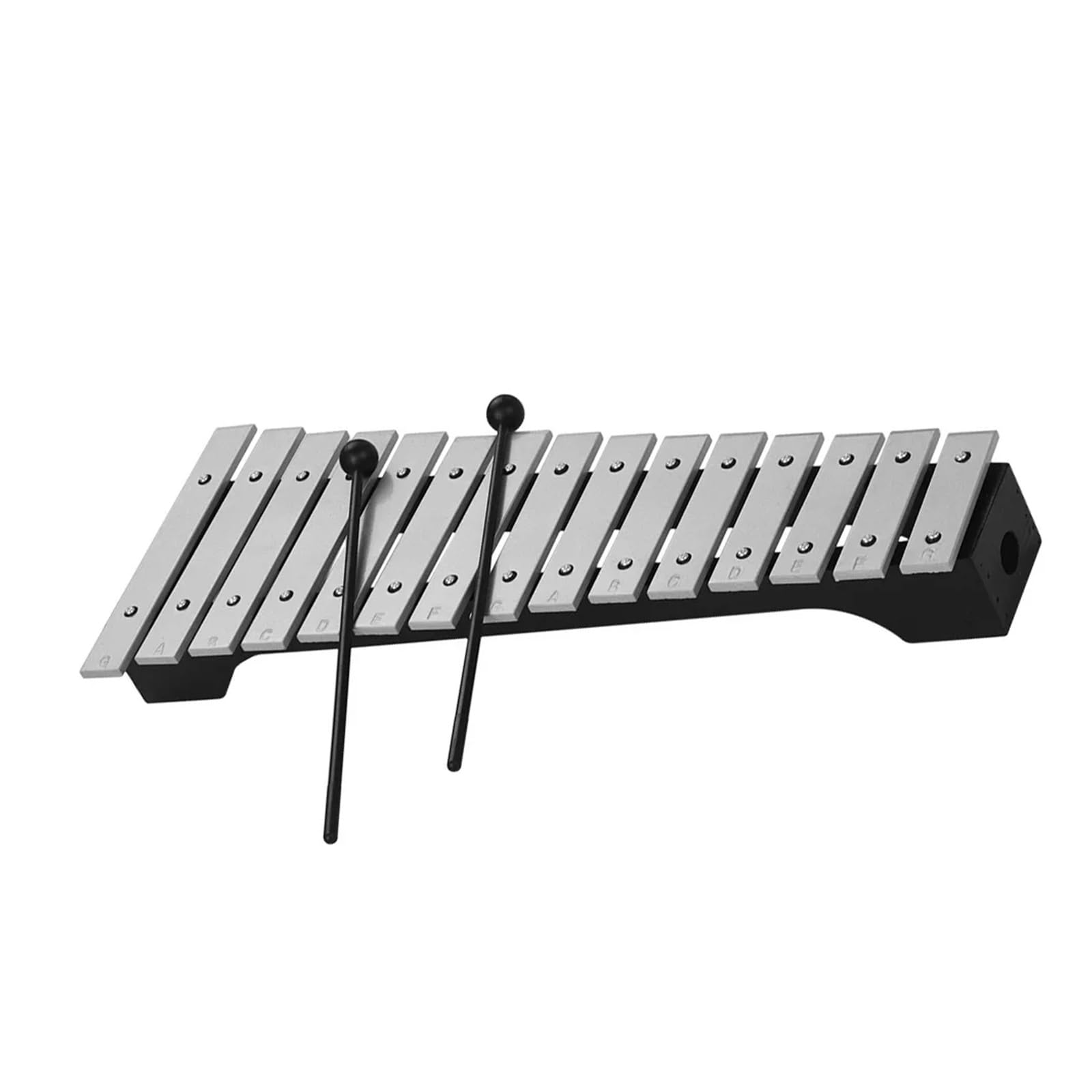 Xilófono Xilófono Glockenspiel de 15 notas Base de madera Aluminio