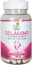 Colágeno Hidrolisado 400 mg 60 cápsulas + Retinol+Vitamina C Bio Redux