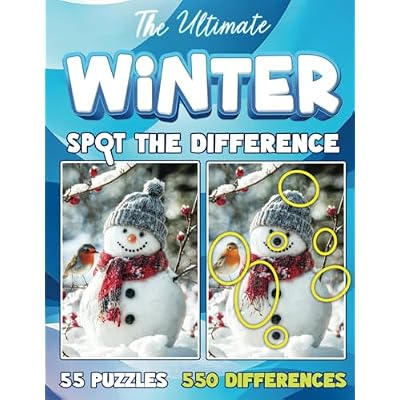 The Ultimate Winter Spot The Difference Book For Adults