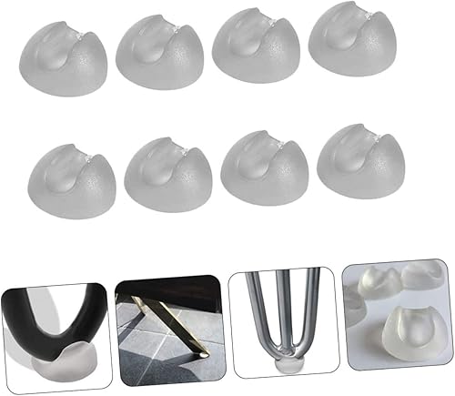 Miniatura 4 de OSALADI Protector de pie de silla, 8 uds, posavasos transparentes, protector de alfombra transparente, muebles para el hogar, protectores para patas
