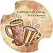 Thirstystone Caffeine is a Vitamin Car Cup Holder Coaster, 2-Pack
