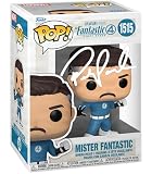 Pedro Pascal Reed Richards Mister Fantastic #1515 Facsimile Signed Reprint Laser Autographed Funko POP! Movies Marvel Fantastic 4 Four: First Steps Figurine with Protector Case