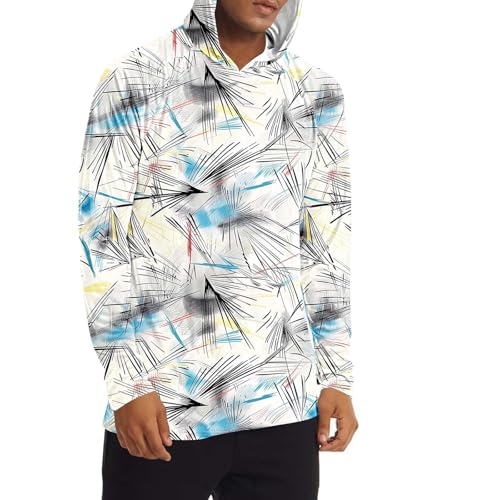 Men's Sun Protection Hoodie Shirt UPF 50+ Long Sleeve Rash Guard Outdoor Fishing Lightweight Camo Quick Dry UV Shirts 6