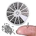 12 Kinds M1 M1.2 M1.4 M1.6 Small Stainless Steel Screws Electronics Assortment Kit (600)