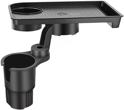 Soporte para vasos de agua multifuncional montado en el vehículo, soporte para tazas ajustable negro, plato de comedor, soporte expandible, ahorro