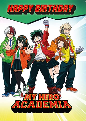 Danilo Promotions Limited Official My Hero Academia Greeting Card,Multi,7 x 5 inch
