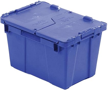H5663 Attached Lid Container 0.6 cu ft Blue