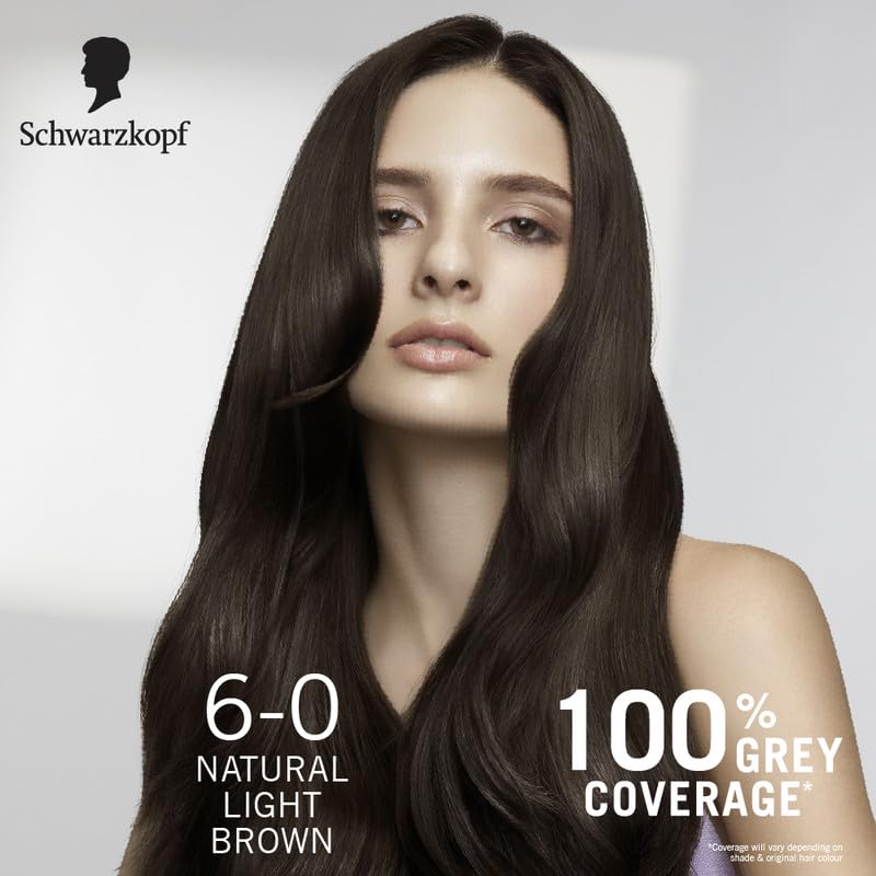 Image of Schwarzkopf Colour Specialist At Home Permanent Hair Colour With Omegaplex Anti-Breakage Technology And Hyaluronic Acid With 2 After Colour Repair Masks For Softer Hair, 6.0 Natural Light Brown, 165ml