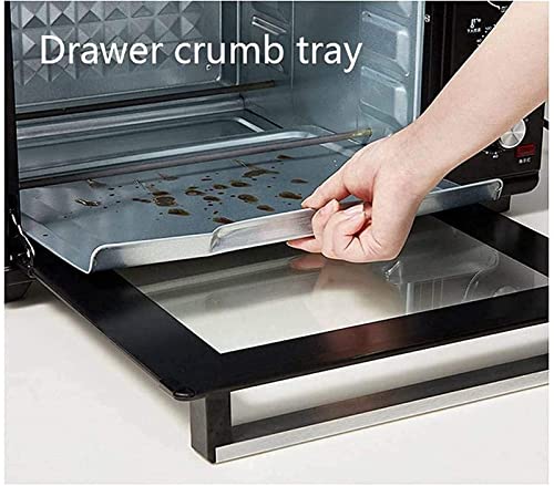 Tafelmodel Elektrische Oven 38L Elektrische Mini Oven 3D Recirculatie Grill Functies Instelbare Temperatuurregeling en Timer Bakken Taart Pizza 540 * 470 * 421mm - Afbeelding 7