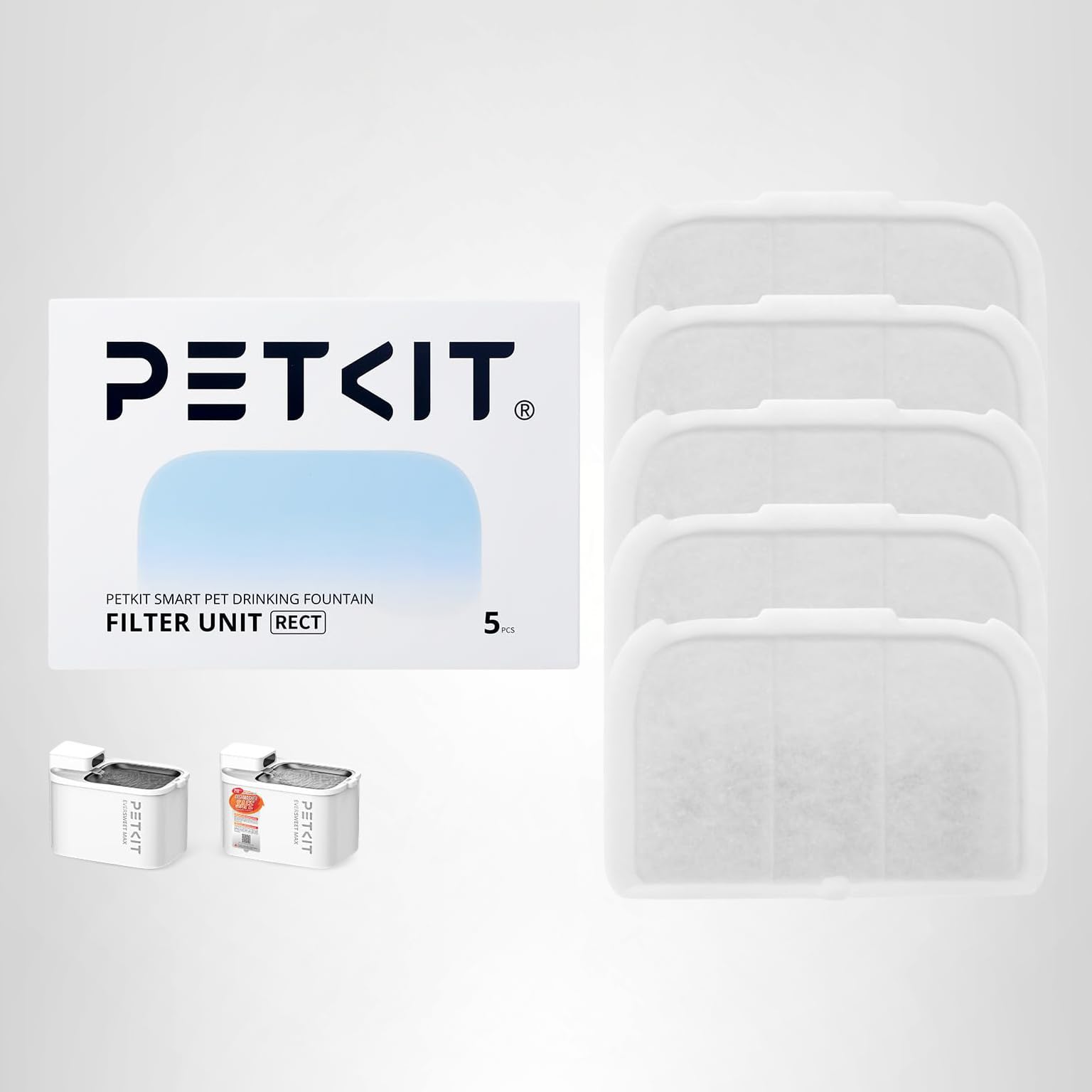 Amazon.com: PETKIT Filter Unit Rect for EVERSWEET MAX Cordless