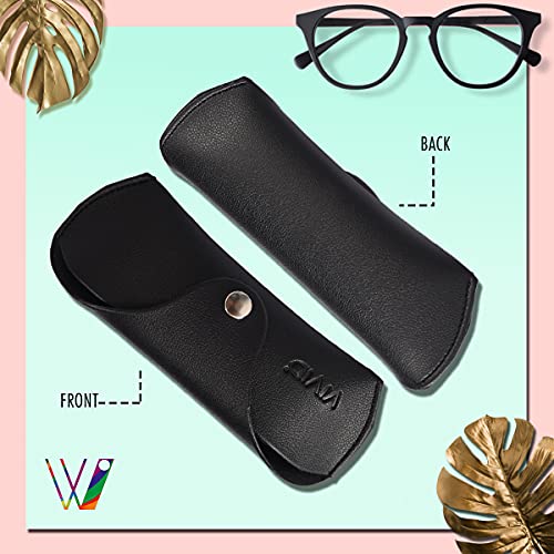 Image of VIVID Unisex Specs Snap Button Eyewear Dabbi Faux Leather Soft Case Cover