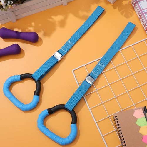 Anillas de Gimnasia balacoo con Correas Ajustables 1m Azul miniatura 4