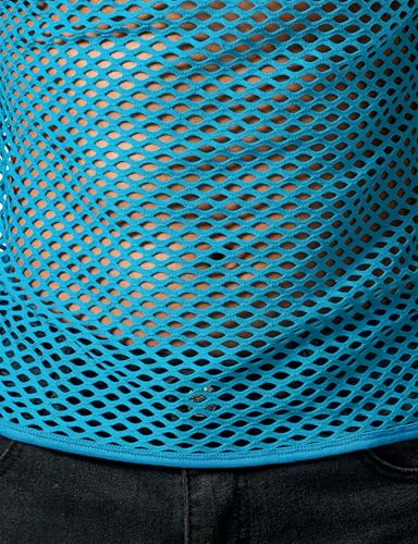 Image of JOGAL Men's Mesh Fishnet Fitted Sleeveless Muscle Top