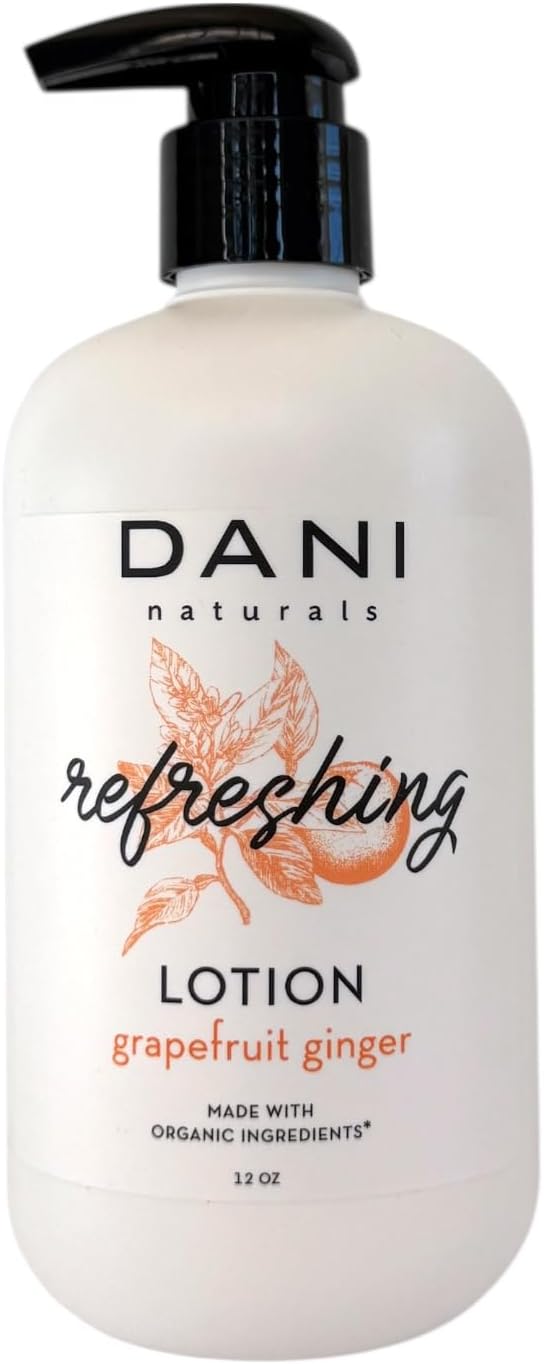 Naturals Grapefruit Ginger Hydrating Lotion, Vegan, Paraben-Free, Made with Organic Ingredients, 12 fl oz