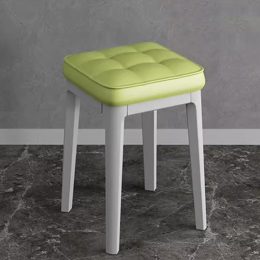 Ele Moderner gepolsterter Vani-Hocker, kleine Fußstütze für Make-up in Bad und Wohnzimmer, Tischdesign, perfekte Größe für Slish Functal Make-up Zimmer