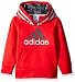 adidas Little Boys' Athletic Pullover Hoodie, Light Scarlet, 7