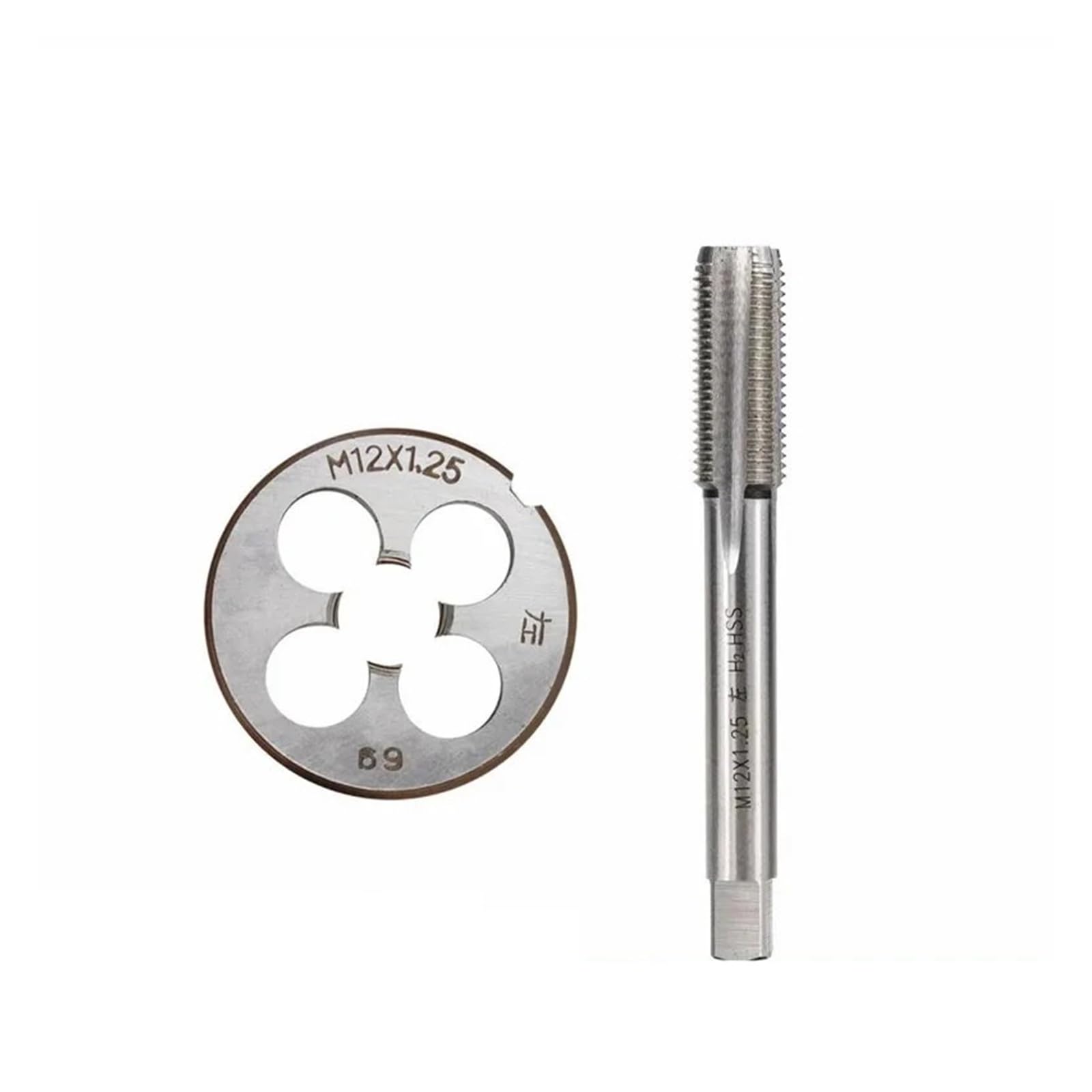 2pcs M3 M6 M8 M10 M12 M14 M16 M18 M20 Left Hand Machine Tap and Die Set Metric Screw Thread Drill Plug(2pcs M16x1.5 Set)