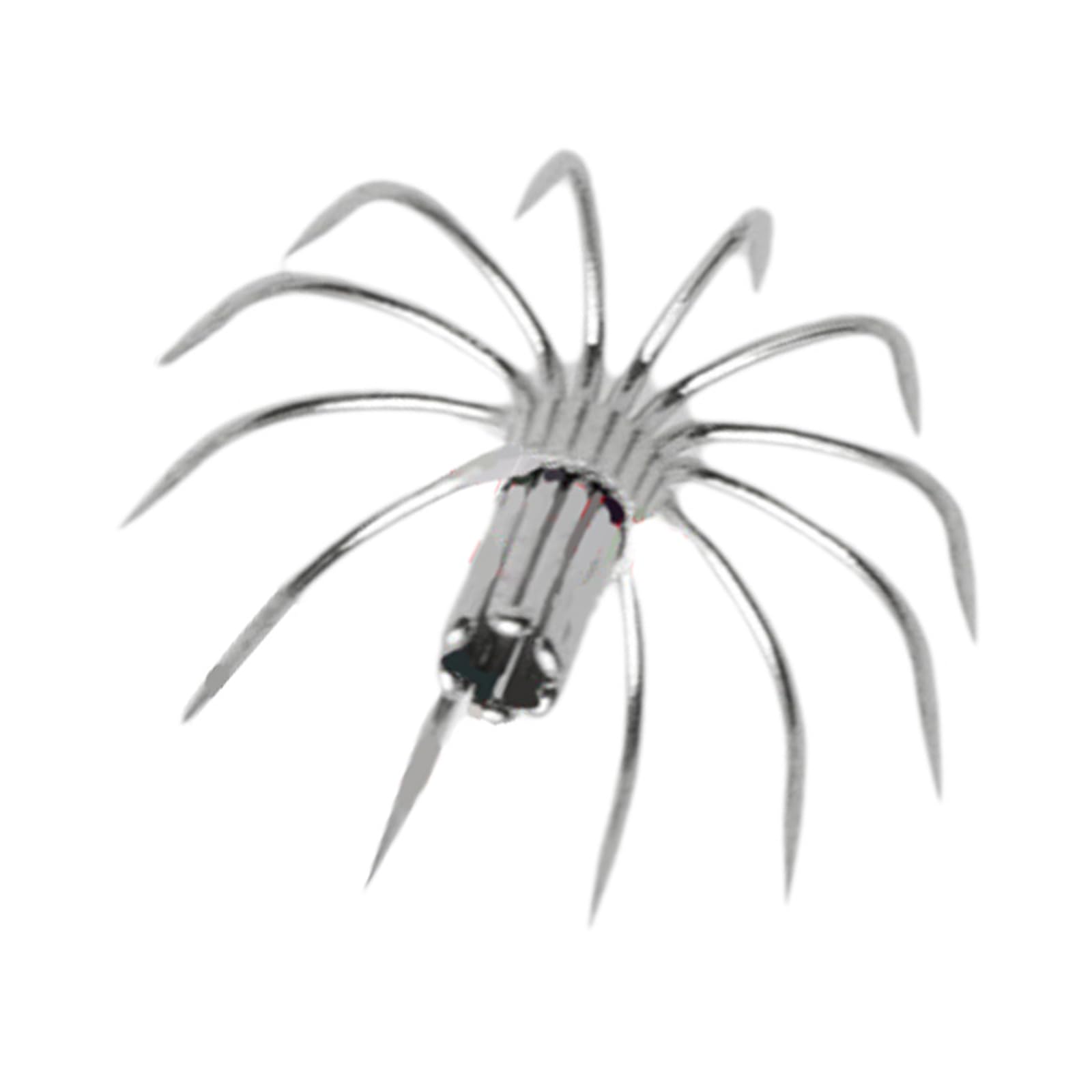 KSTZGTA 10Pcs Squid Hook Thick Stainsless Steels Barbed Umbrellas Hook Sea Fishings Fishes Hook Cuttlefishes Squid Jig Fishings Baits Hook Stainsless