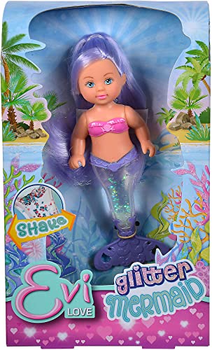 Muñeca Sirena Evi Love con Cola Brillante 14 cm miniatura 5