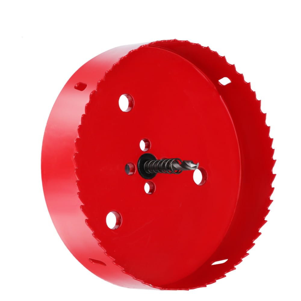 1 broca bimetálica M42 de 100-200 mm, sierra perforadora HSS para metal, hierro, aluminio, plástico inoxidable, herramientas de corte de madera para bricolaje, 145 mm