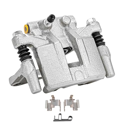 Image of Detroit Axle - Rear Left Brake Caliper w /Bracket Replacement for Chrysler 200 Cirrus Sebring Patriot Compass Avenger Caliber Lancer Outlander RVR