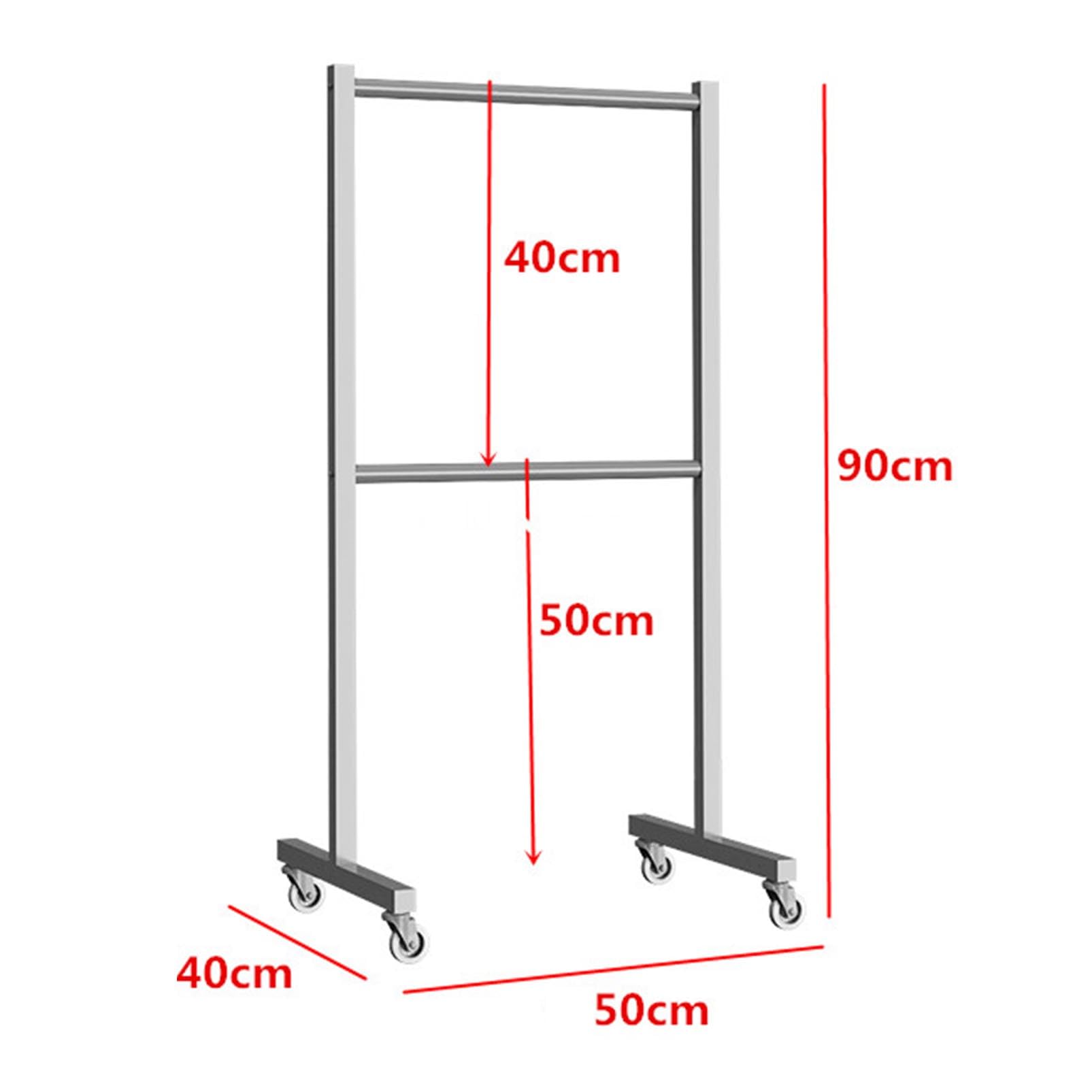 LYGXWJFC Apilador de Almacenamiento para Perchas – Estante Organizador para Perchas de Ropa móvil con Ruedas para Bufandas, Toallas, Sujetadores y Pantalones – Ideal para Tienda de Ropa o lavandería