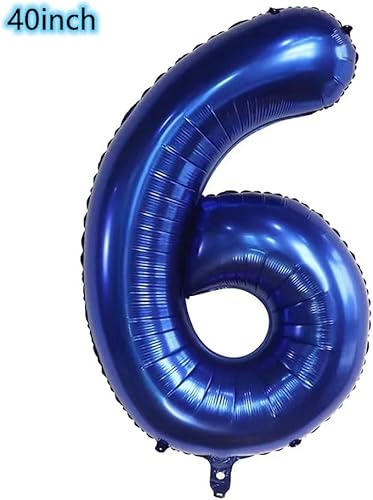 Miniatura 3 de Globo azul marino del número 16 de 40 pulgadas, globo gigante de aluminio con el número 16, globos de decoración de cumpleaños de 16, suministros de