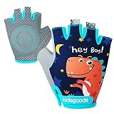 ❤ 【Tejido transpirable】 El dorso de la mano está hecho de tejido de spandex transpirable y las raíces de los dedos están hechas de tejido de malla. El material de todo el par de guantes no provocará alergias. Puede ayudar a los niños a eliminar la transpiración a tiempo y es duradero.
