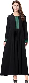Traditional Muslim Women Abaya Dress 3D Fower Blooming Long Sleeve Maxi Length Cardigan Robe with Sashes Saudi Arab Dubai