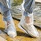 8 Stück Regenschutz Schuhe, Regen Schuhüberzieher, Schuhüberzieher Einweg, Regenschutz, wasserdichte Schutzüberzieher, Rutschfester, überzieher schuhe, transparenter Kunststoff, 4 lang und 4 kurz