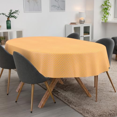 Nappe Maya ovale 140x180 cm lavable intérieur extérieur - 8