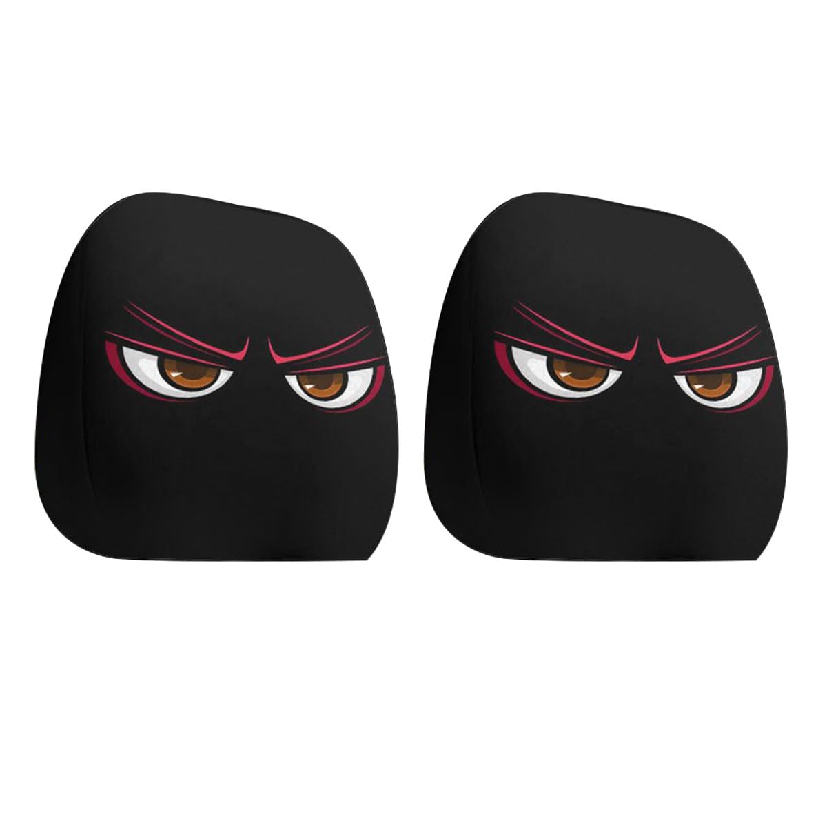 Car Headrest Covers 2 Pack Funny Spoof Car Seat Headgear Halloween Headrest Covers Automobile Interior Decor Headgear For Auto Seats Washable Elastic Head Rest Cover (G)