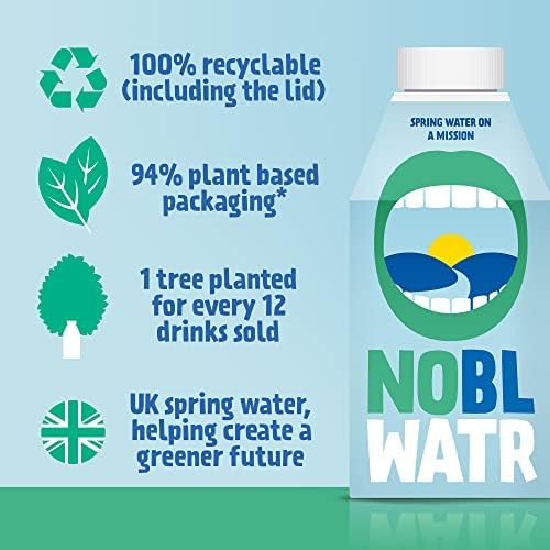 NOBL WATR - Spring Water on a Mission (500ml x 12)