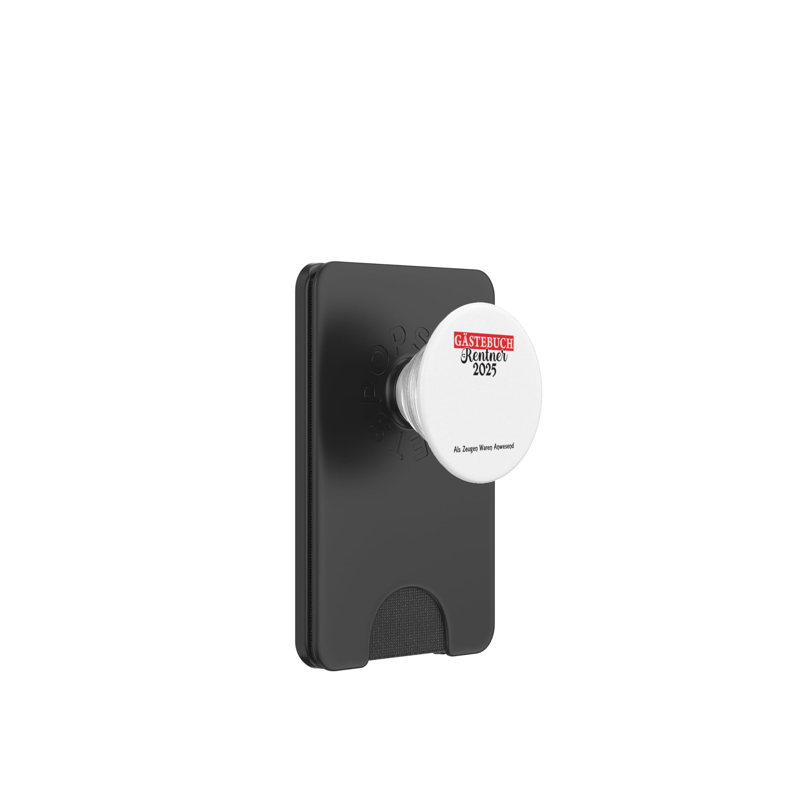 Guestbook Guestlist Pensioner Pension 2025 Retirement PopSockets PopWallet for MagSafe, Black