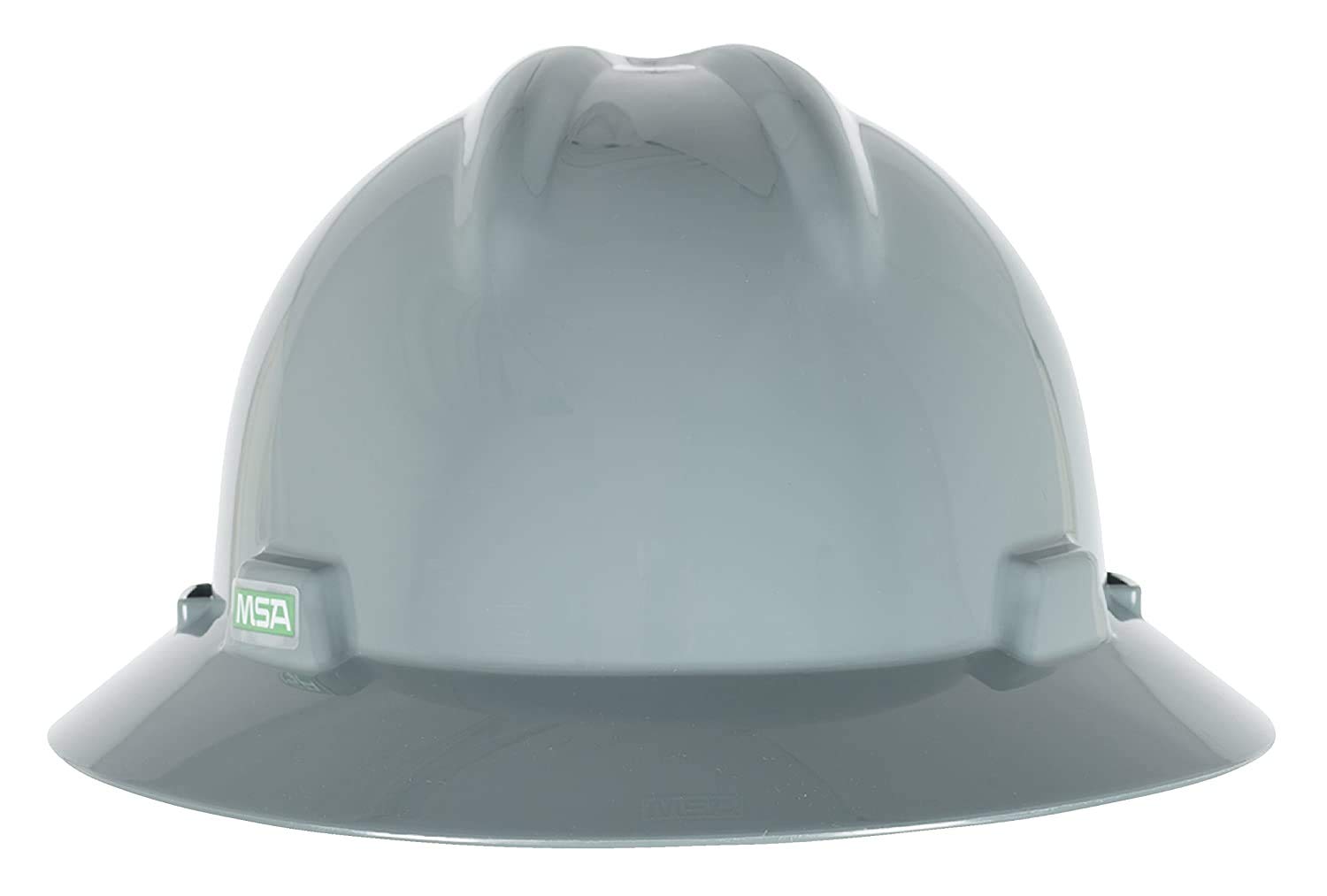 MSa Safety 10058319 V- Gard Slotted full-brim cappello, 1-touch Suspension, navy grigio