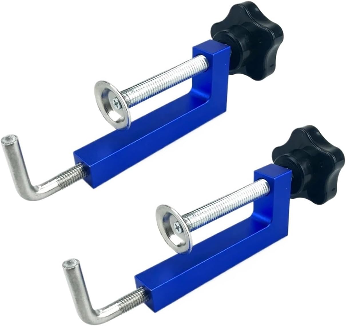 Universal Fence Clamps 360 Rotating Adjustable Fixed G Fast Clamp Woodworking Tools(2 Pcs red)